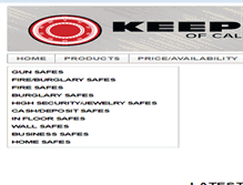 Tablet Screenshot of keepsafeofcalifornia.com